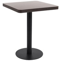 Bistrotisch Dunkelbraun 60X60 Cm Mdf
