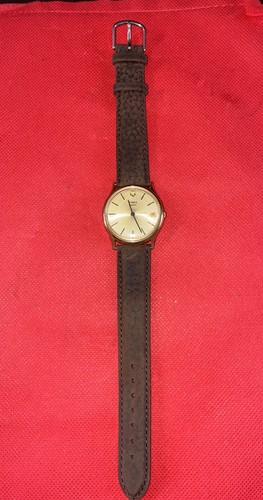Vintage Timex Q - Quick Set - M Cell - Mens Watch - New  Battery & Leather Strap