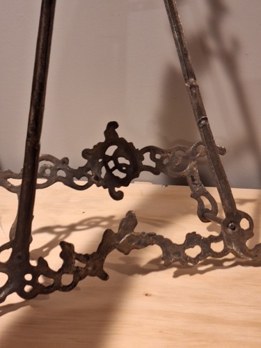 Vintage Metal Ornate Easel Wall Display 17” made in India - Picture 9 of 11