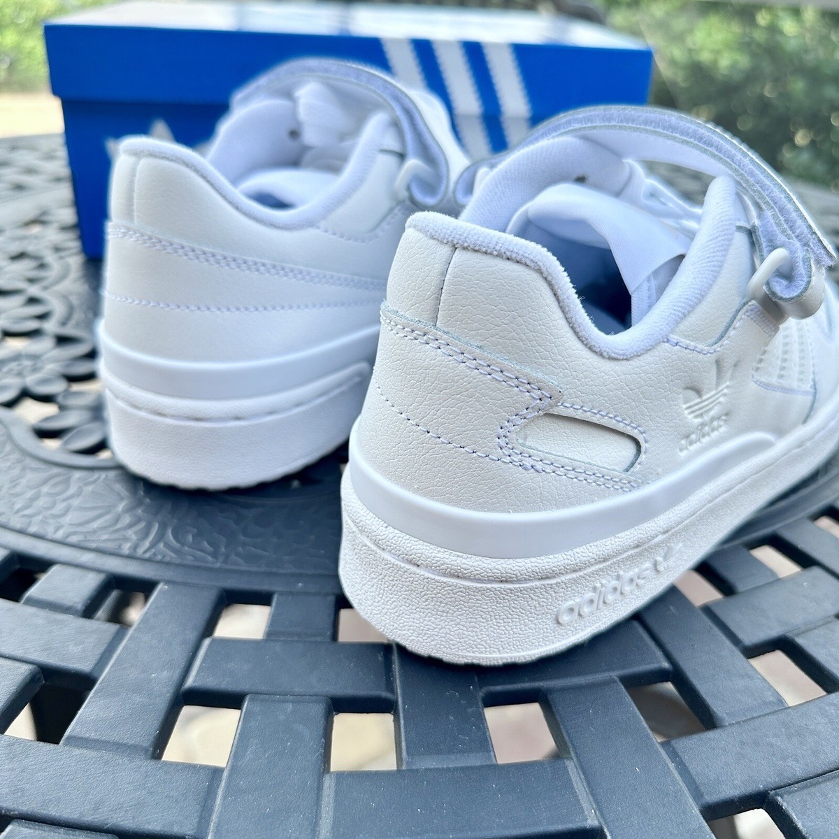 Adidas Forum Low Triple White Women's Athletic Shoes FZ6463 Adidas Forum Low Triple White Women's Athletic Shoes FZ6463