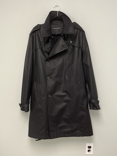 Trench coat rivestito collezione John Varvatos $1498 nuovo EU 52 USA 42 - Foto 8 di 15