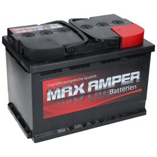 MAX AMPER 12V 74 Ah 640A EN Autobatterie ersetzt 66Ah 68Ah 70Ah 72Ah 74Ah 80Ah