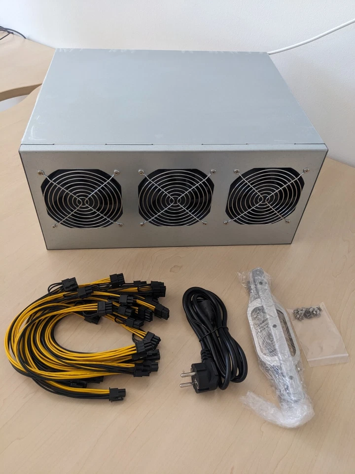 19 Zoll Mining Rack für 8 Grafikkarten Server Gehäuse RIG GPU Miner Housing NEU - Bild 3 von 4