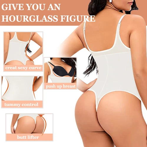 Fajas Colombianas Reductoras Levanta Cola Post-Surgery Slimmer Thong Body Shaper - Picture 6 of 27