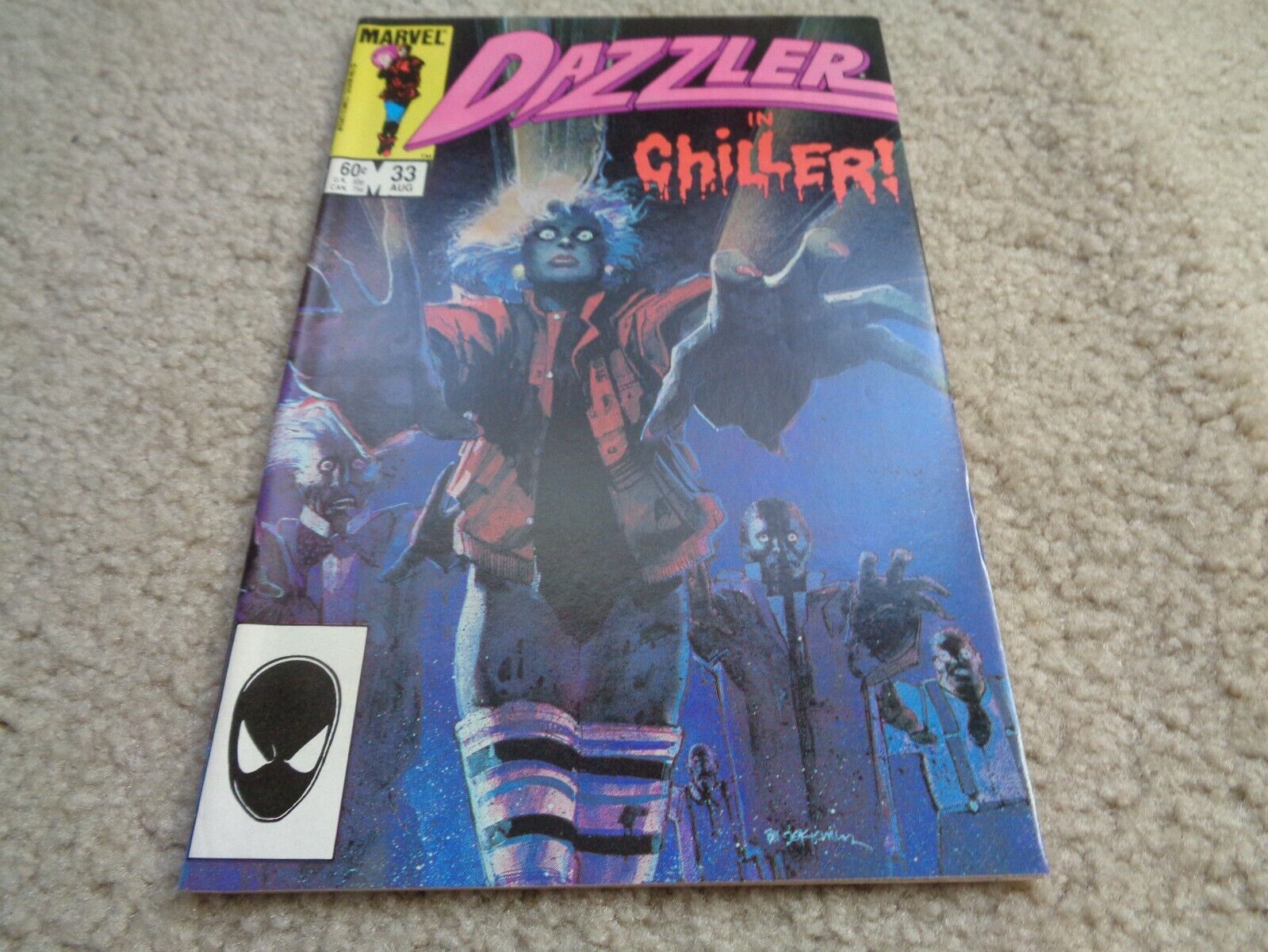 Dazzler #33 COMIC BOOK 1984 MICHAEL JACKSON THRILLER HOMAGE HOT!! KEY VF/NM