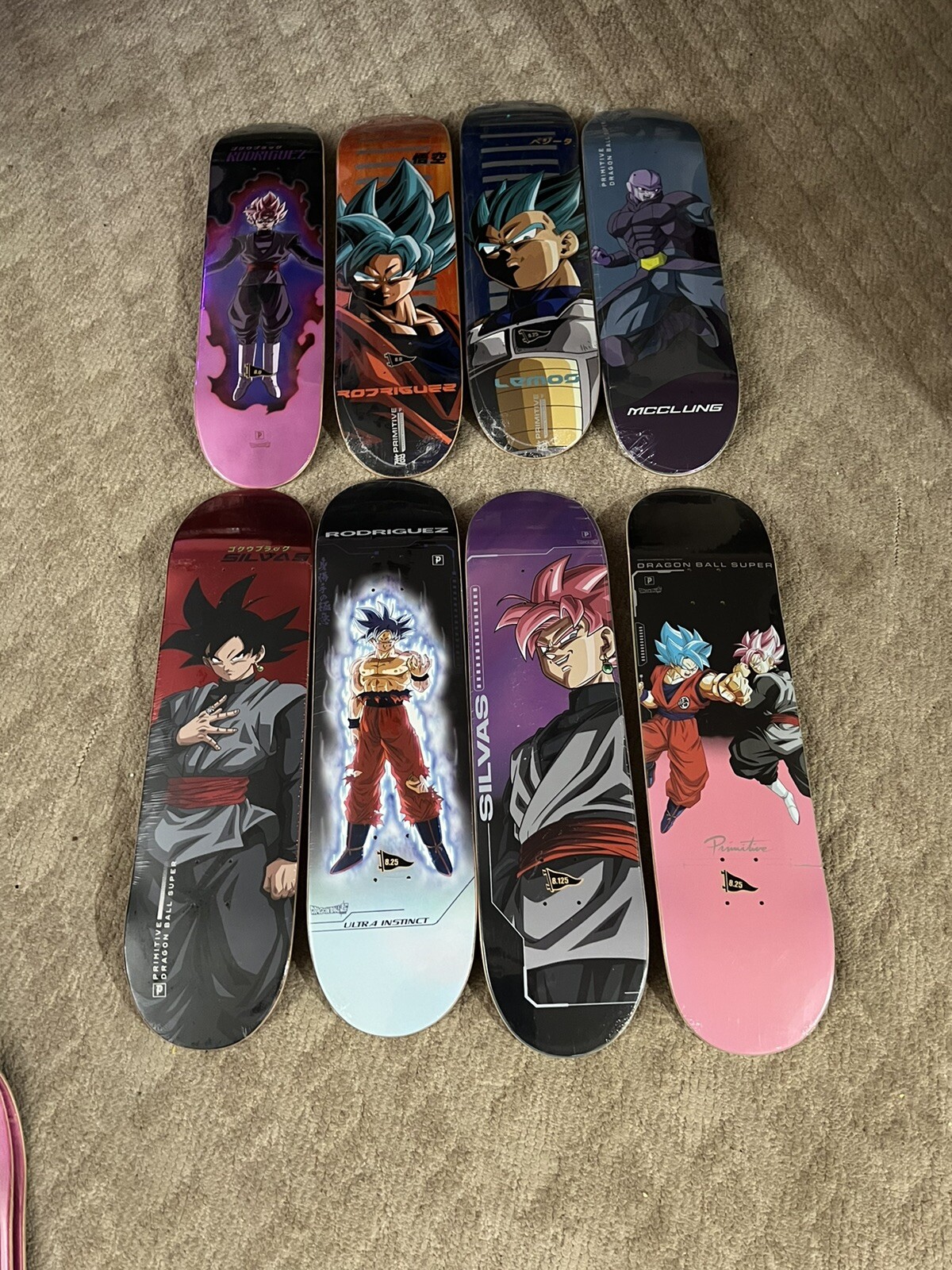 Primitive Dragon Ball Z Skateboard Deck Lot