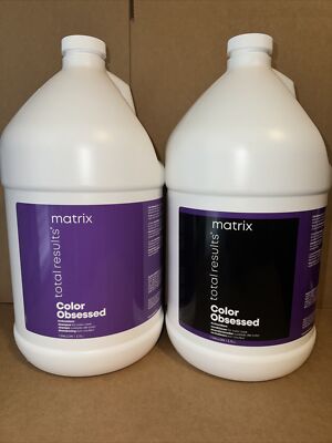 Matrix Total Results COLOR OBSESSED Shampoo & Conditioner Gallons  FREE SHIPPING