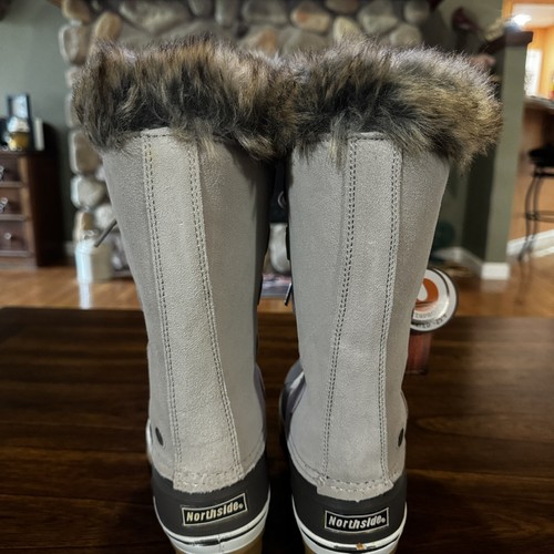 Northside Kathmandu Boots Waterproof Insulated -25 F Winter Womens size 8 Grey - Picture 3 of 7