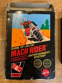 Mach Rider Nintendo NES Boxed Box Sticker Seal CIB Complete