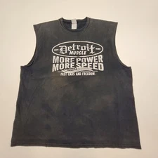 D's TEES NICE! "DETROIT MUSCLE" "MORE POWER MORE SPEED" TANK TOP SIZE: XXL