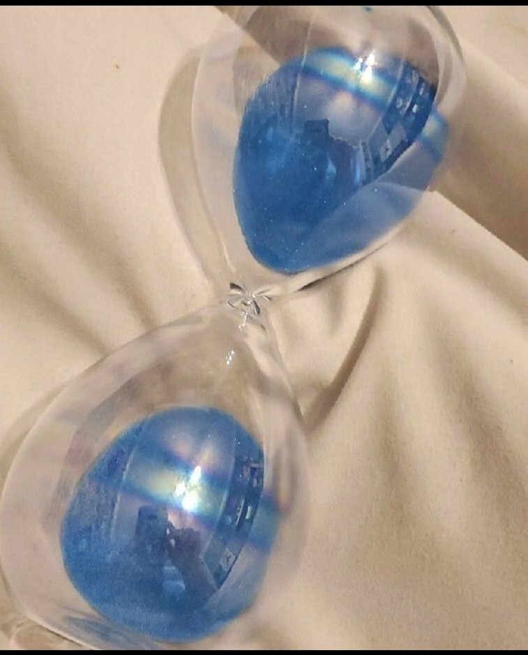 out さかっち様 アワーグラス オブジェ Blue Holographic Hourglass | eBay