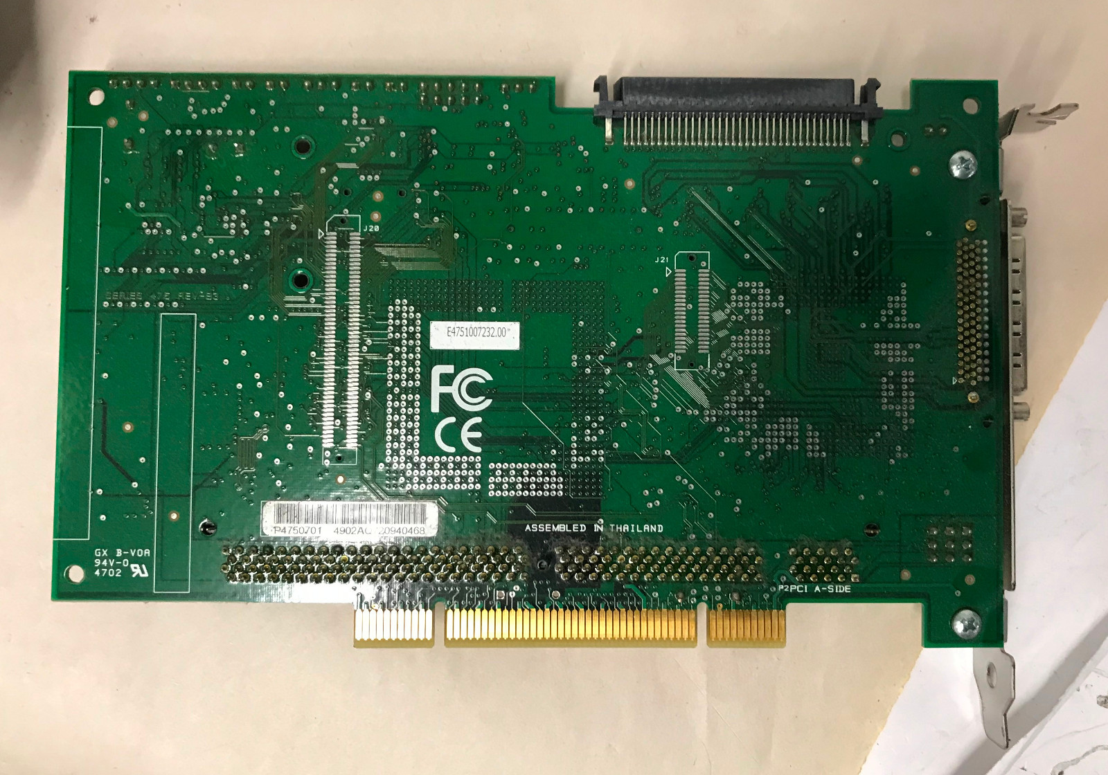 02H794 Dell QLogic Perc 3 SCSI Raid Controller PCI Card w/ cable