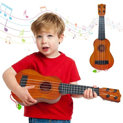 Kids Toy Ukulele Guitar,17 Inch Classical Guitar Musical Toy 4 Strings Guitar