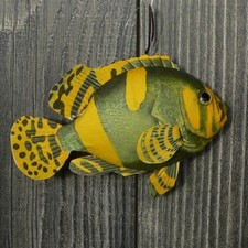Dekofisch 13 cm gelb Tropenfisch Buntbarsch P...