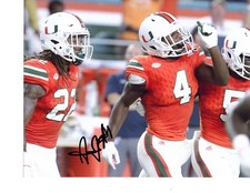 Jaquan Johnson Miami Hurricanes Signed autographed 8x10 football photo The U d