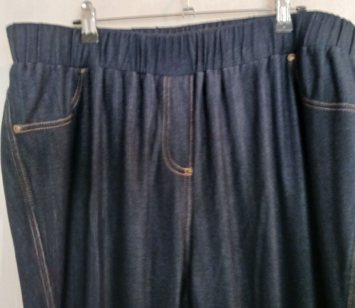 TARGET MODA 22 STRAIGHT LEG JOGGER TYPE PULL-UP STRETCH JEANS NAVY NWOT - Picture 2 of 7