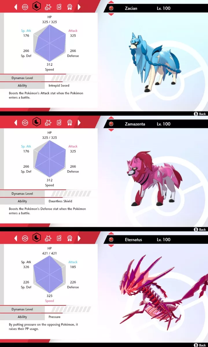 Pokemon Sword and Shield // Ultra Shiny ZACIAN ZAMAZENTA 6IV 