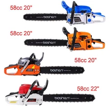 58cc Gas Top Handle Chainsaw with 20" Bar Chain 2-Stroke Engine Cut Tree Wood