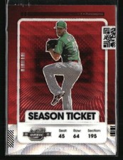 Zack Wheeler 2021 Panini Contenders Red Wave #57 Baseball Card