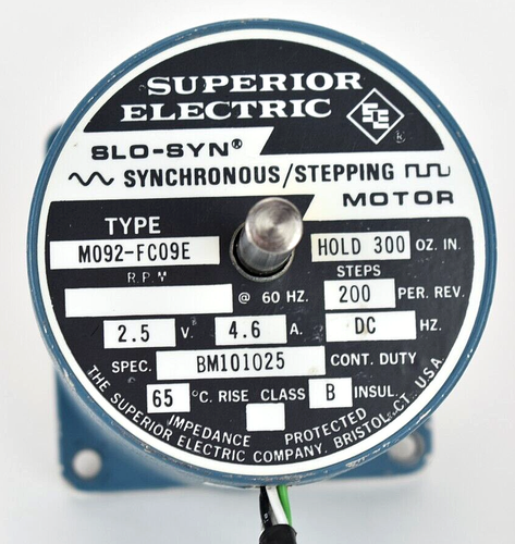 Superior Electric M092-FC09E Slo-Syn Synchronous Stepping Motor - GREAT!!!! - Picture 2 of 7