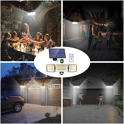 K KASONIC Security Solar Lights Outdoor, 2500LM LED 6500K Super Bright  Motion