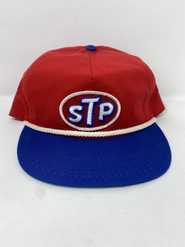 STP Vintage Trucker Hat Patch Gas Oil Snapback Rare NASCAR - Picture 1 of 8