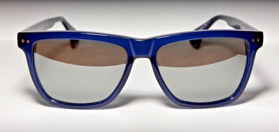 CUSTOM Initium Eyewear Radio Radio Sunglasses Dark Blue Crystal Platinum Mirror