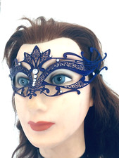 Mardi Gras Venetian Masquerade Party Mask Unisex - Laser Cut Metal Mask