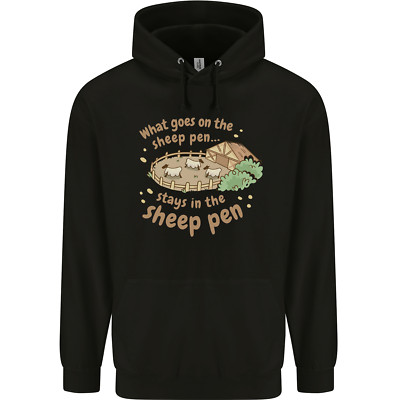 What Goes On In the Sheep Pen Farming Kinder Kids Hoodie