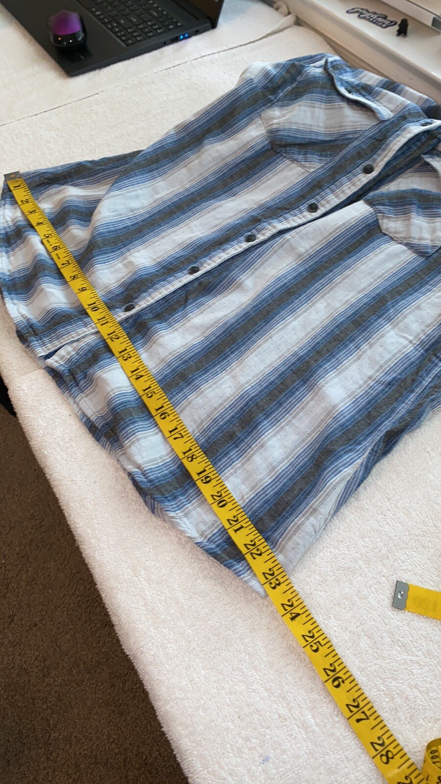 Boston Traders button down shirt drawstring hoodi… - image 3