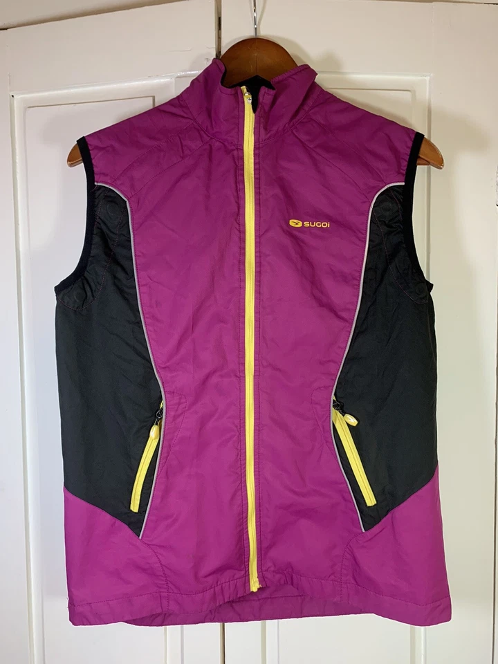 Sugoi Cycling Jersey Women’s Size Medium Full Zip Vest Windbreaker Lightweight - Image 2 of 4