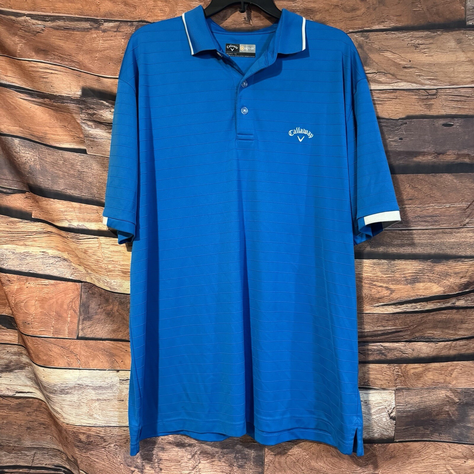 Callaway Opti Dri Performance Golf Polo Shirt XL Blue Short Sleeve Sports Apparel-image