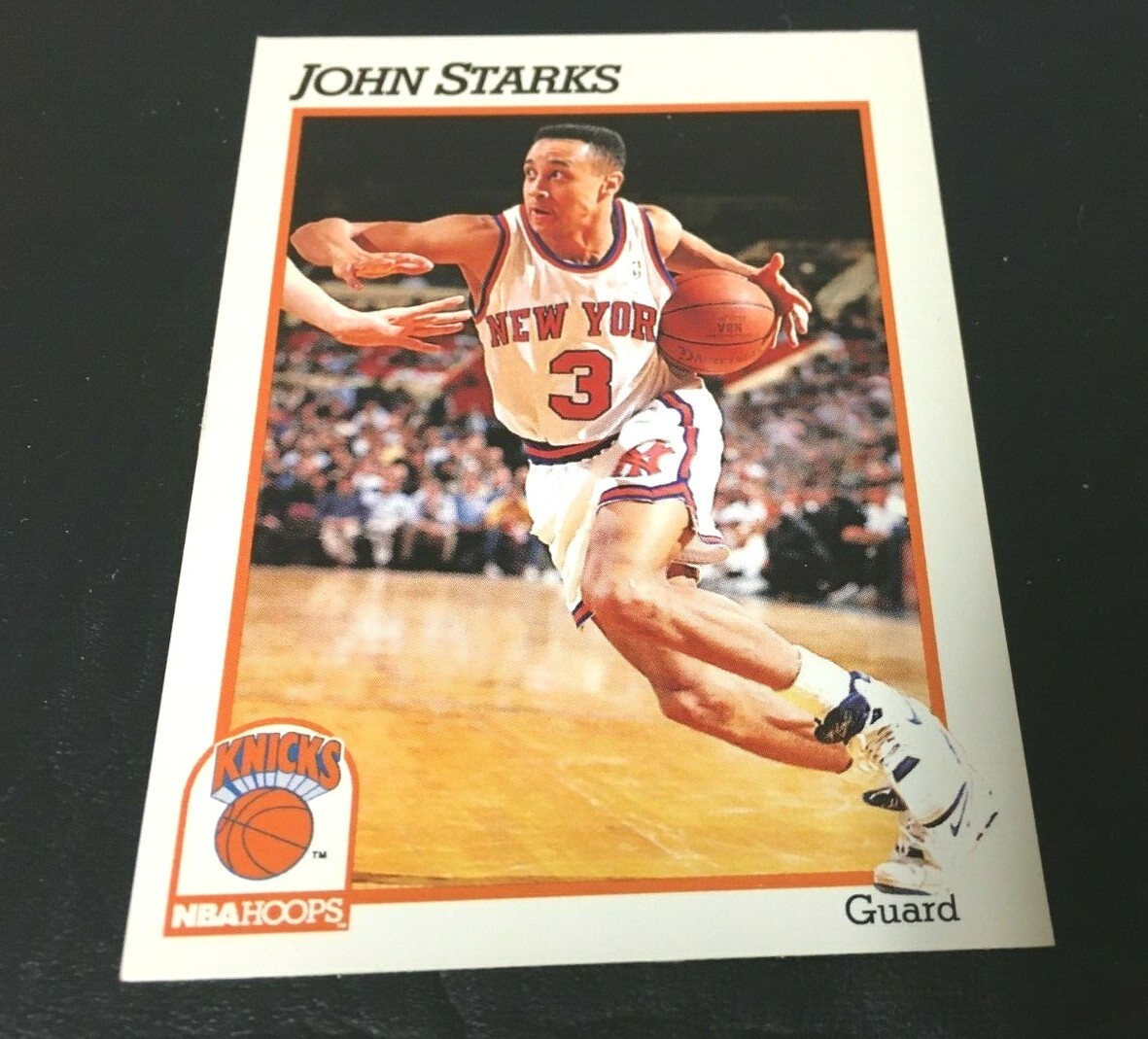 JOHN STARKS ROOKIE 1991-92 NBA HOOPS RC CARD #406 CARD NEW YORK KNICKS