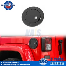 Anti-Theft Gas Fuel Tank Filler Neck Cover With Keys For 07-18 Jeep Wrangler JK