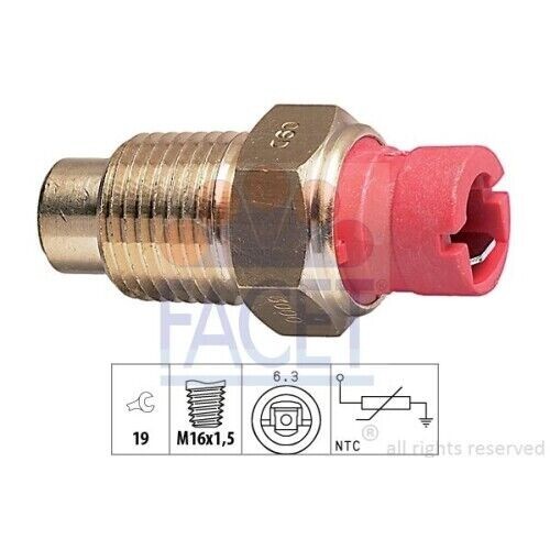 Sensore Temperatura Refrigerante Facet 7.3000 Made In Italy - Oe Equivalent per