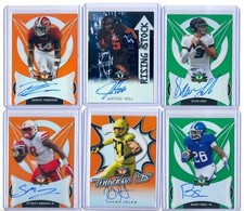 DEIONTE THOMPSON 2019 LEAF VALIANT ORANGE AUTO AUTOGRAPH RC #6/50 CARDINALS