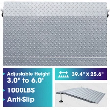 Door Threshold Ramp Handicap 3" to 6" Rise Doorway Wheelchairs Carts 1000LBS