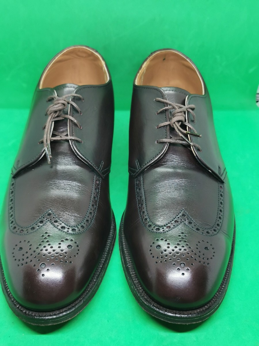 Alden Mens Burgundy Leather Shell Cordovan Wingtip Dress Shoes Size 10.5 AA/B Alden Mens Burgundy Leather Shell Cordovan Wingtip Dress  main image 4