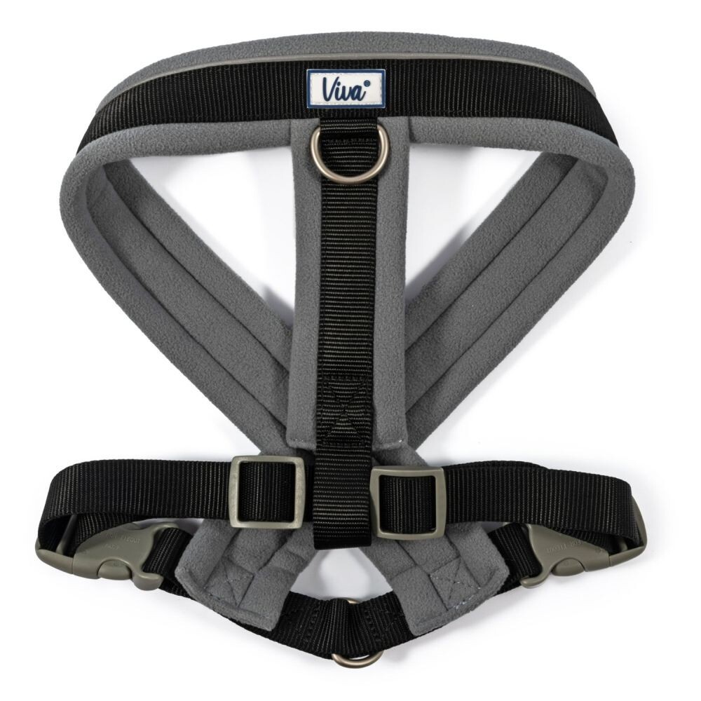 VIVA PADDED HARNESS BLACK (L) 52-71cm