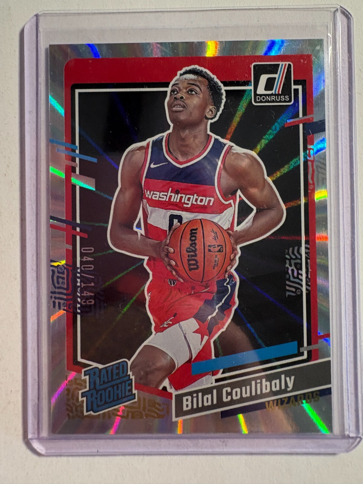 K326,621 - 2023-24 Donruss Holo Laser #225 Bilal Coulibaly #/149