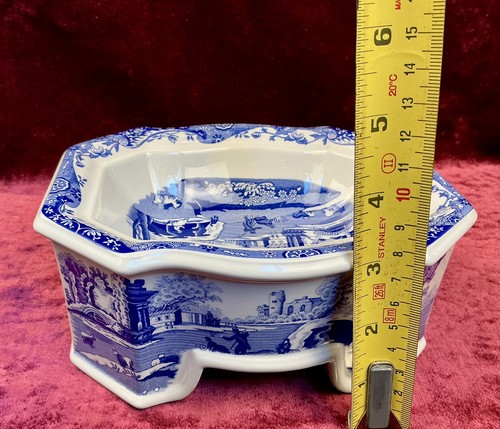 A Super Rare Spode Blue And White Limited Edition Dog Bowl. Perfect. - Picture 14 of 17