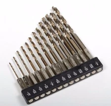 13pc Cobalt Quick Change Hex Shank Drill Bit Set HSS Power BITS Tool Multi-Bit