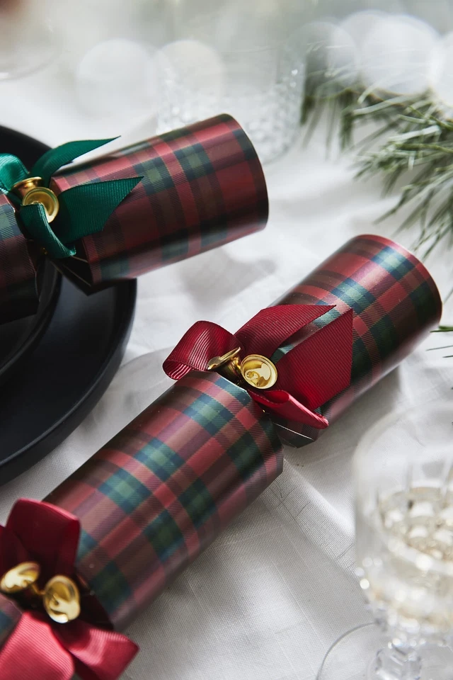 Galletas de Navidad - 8 caramelos elegantes, hechos a mano, "tartán de lujo" Foto 4 de 4