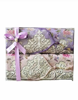 Maßgeschneidertes Set mit ZWEI Paar Hochzeitsgeschenk, Hadsch Umrah Eid DICKE Gebetsteppiche