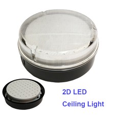 LED SMD 2D Round Ceiling Wall Light Fitting Bulkhead 9W 12W 4 Pin Daylight 6400K