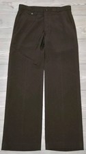 Vintage Levi's Action Slacks Pants Mens 30x30 Brown Trim Cut Dress Levis
