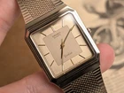 Vintage 1985 SEIKO Dolce 7731-5081 Gold Quartz Tank Men's Watch 29mm