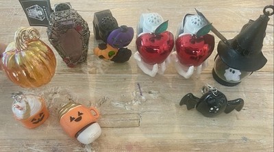 Halloween Bath & Body Woks Plug ins Lot - Pumpkin, Ghost, Bat, Witch Hat, Apple