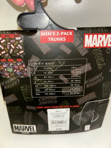 Marvel Men’s 2 Pack Trunks Size Small - Picture 3 of 3