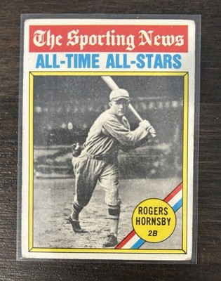 1976 Topps - The Sporting News AllTime All-Stars Rogers Hornsby #342